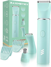 Bikini Trimmer for Women,2-In-1 Painless Electric Razors & Shaver Nose